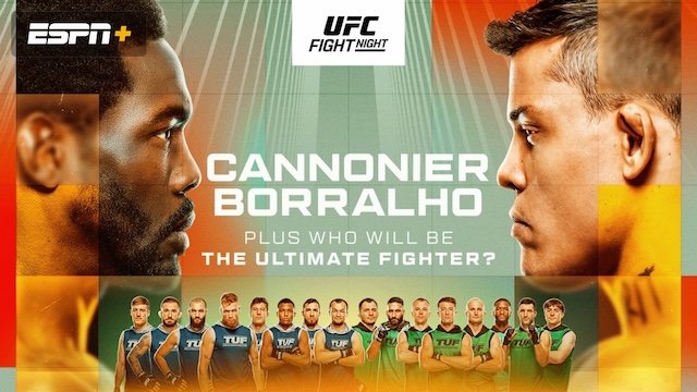 UFC Fight Night Main Card – Cannonier VS Borralho (25.8.2024)